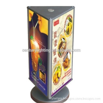 triangle rotating stand light box